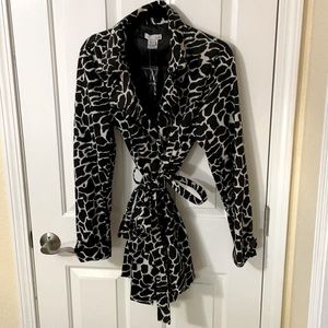 Black and white blazer